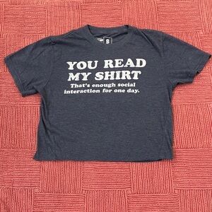 Crazy Dog women’s small Crop Top t-Shirt